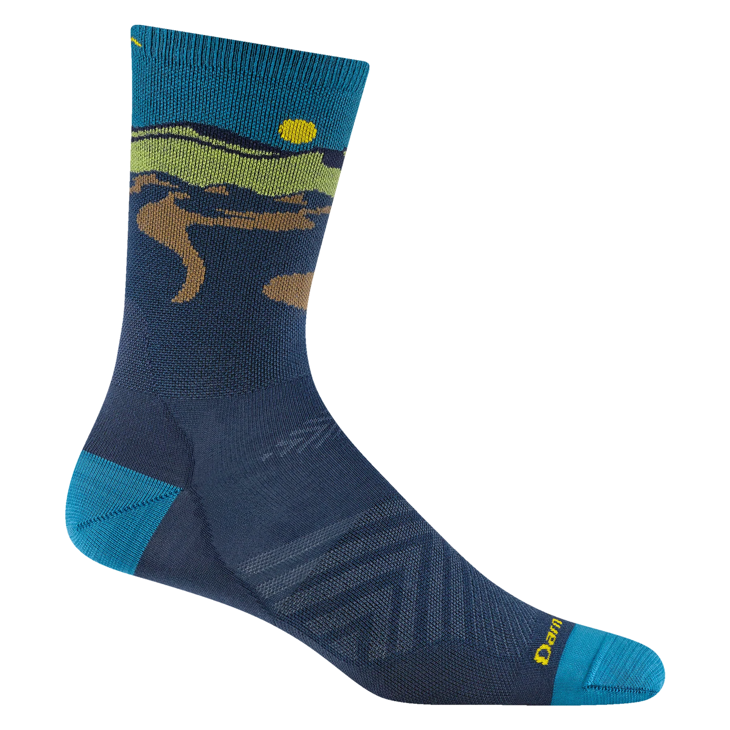 Darn Tough Men's Ridge Runner Micro Crew Ultra-Lightweight - Midnight