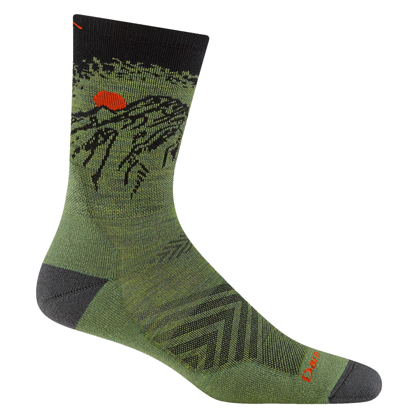 Darn Tough Men's Vert Micro Crew Ultra-Lightweight With Cushion - Lichen