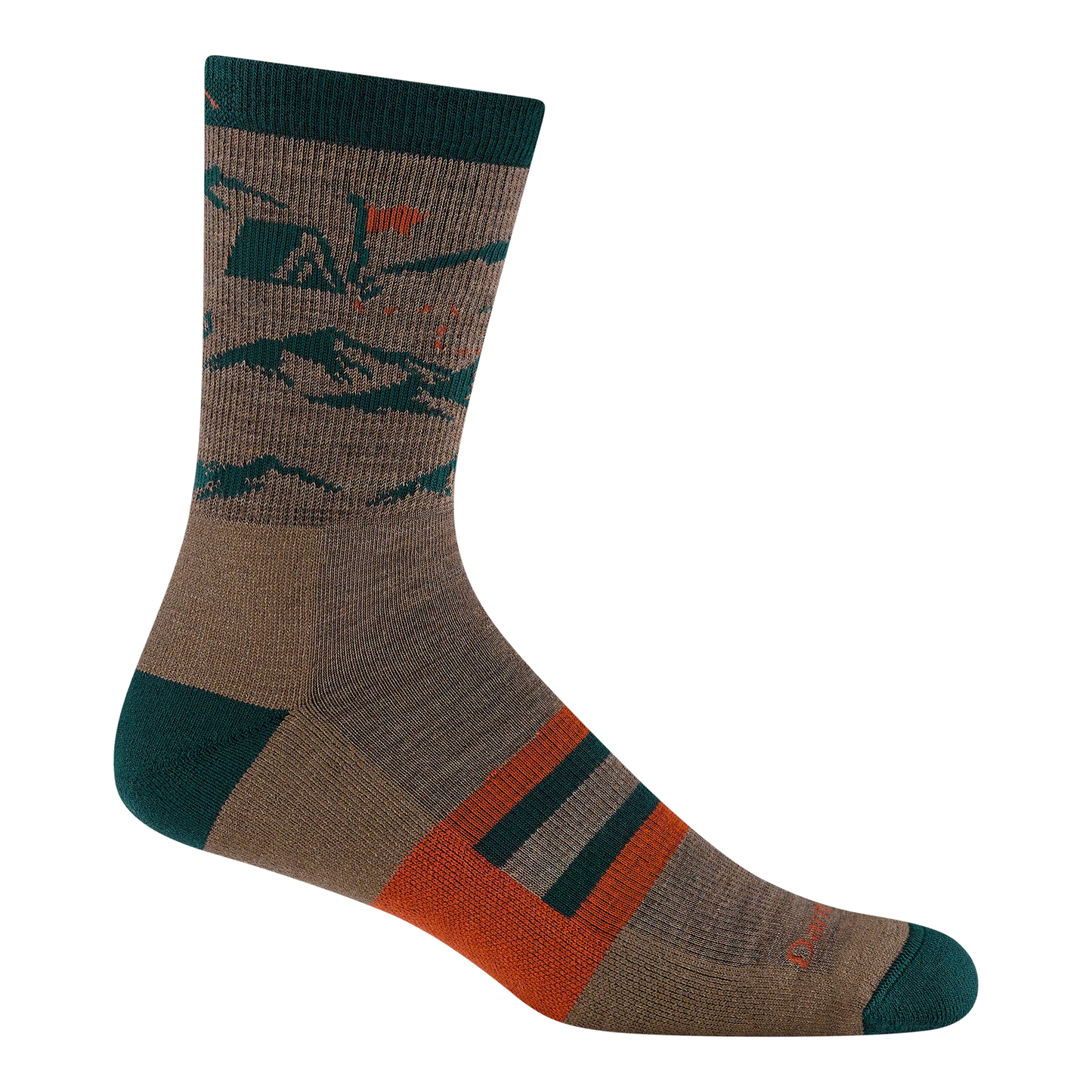 Men's Hike Hike Hut Micro Crew Midweight Hiking Socks