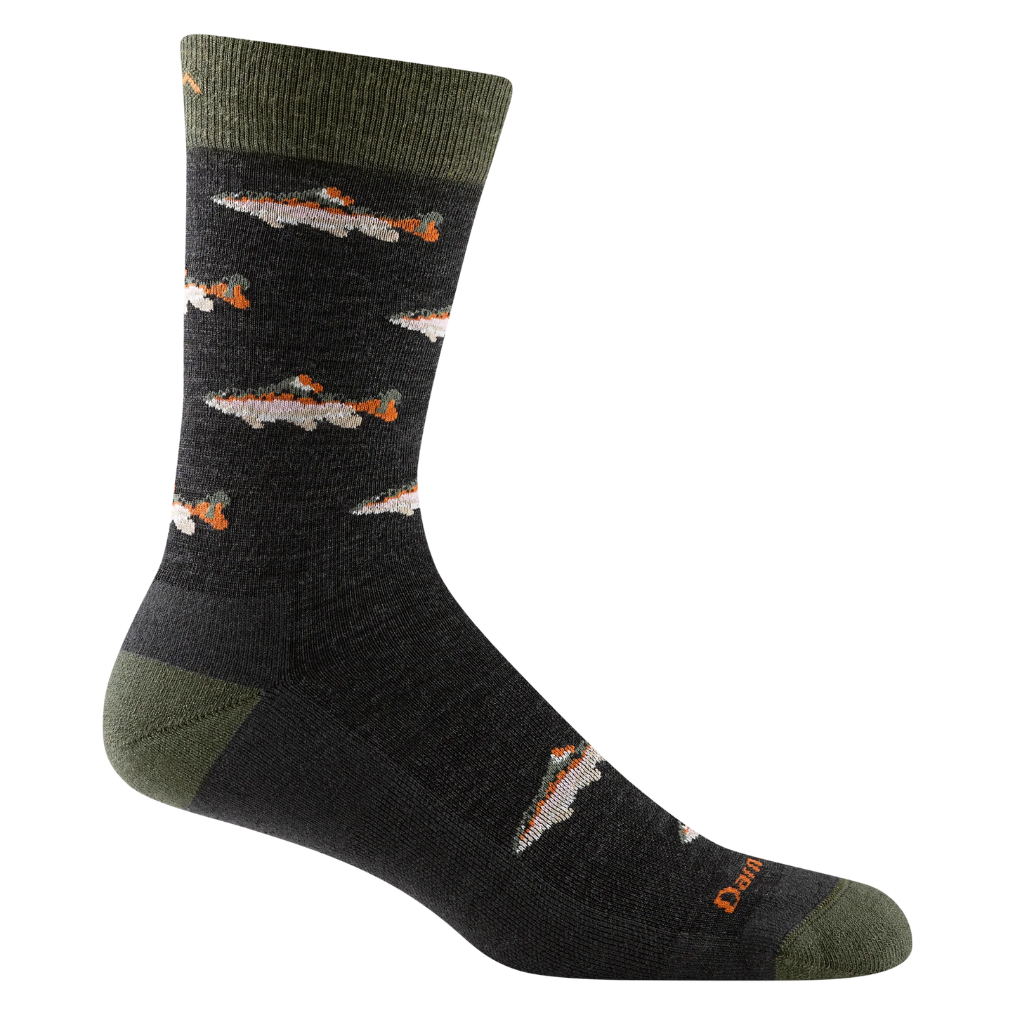 Darn Tough Men's Spey Fly Crew Lightweight With Cushion - Charcoal