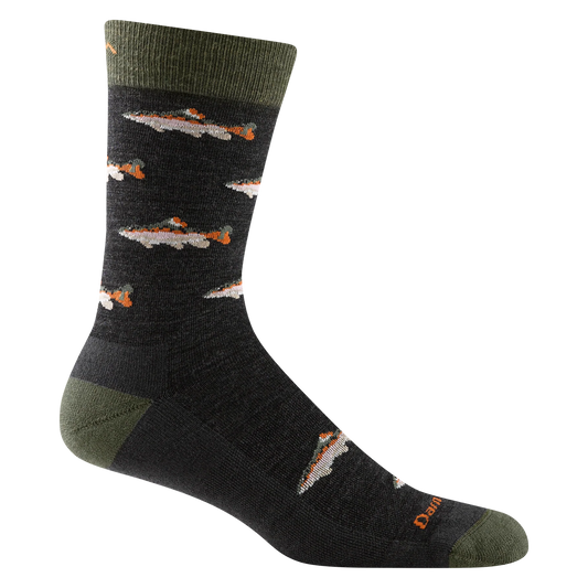 Darn Tough Men's Spey Fly Crew Lightweight With Cushion - Charcoal