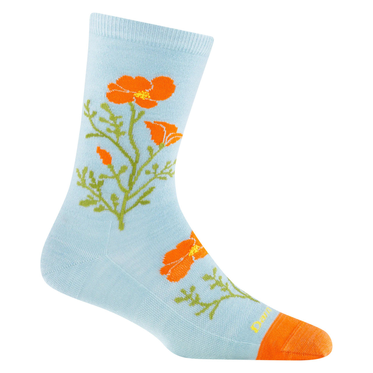 Darn Tough Women's Blossom Crew Lightweight - Glacier
