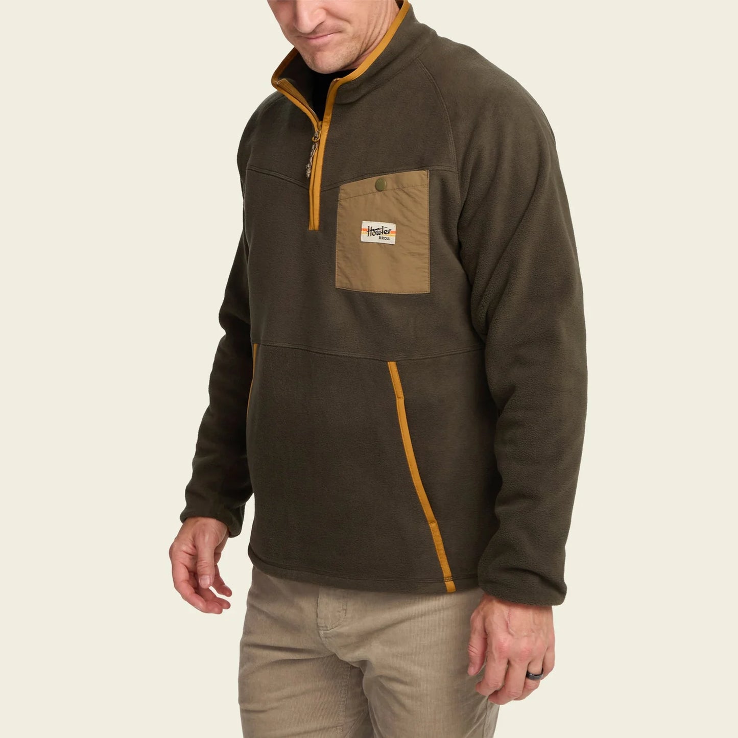 Howler Brothers Free Range Fleece Pullover - Army