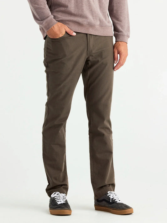 Free Fly Men's Stretch Canvas 5 Pocket Pant - Tobacco