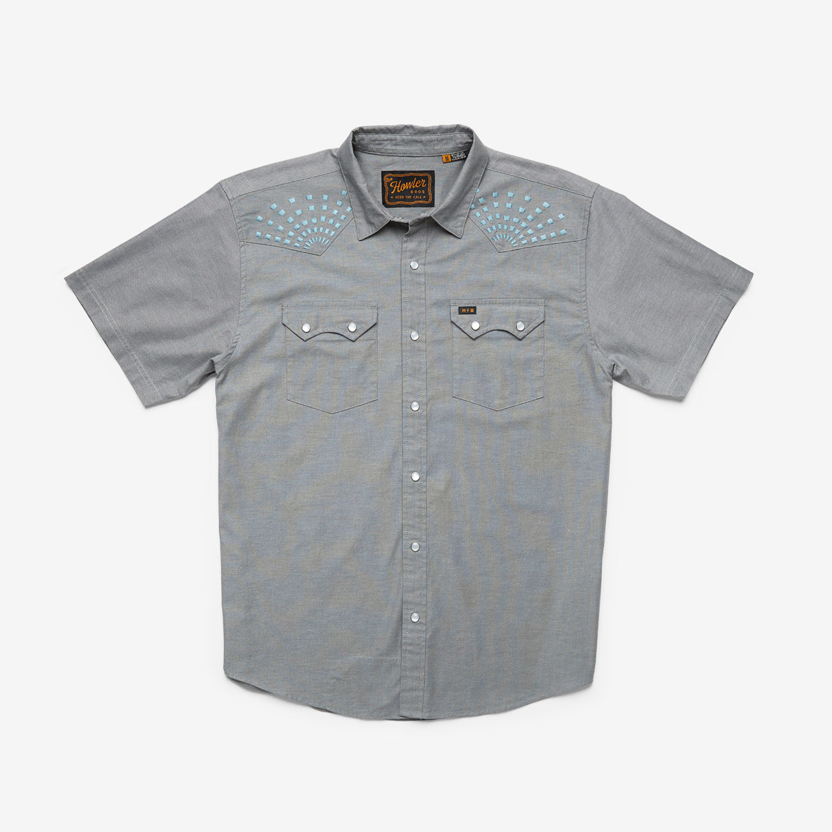 Howler Brothers Men's Crosscut Deluxe Shortsleeve - Beams: Blue Spruce