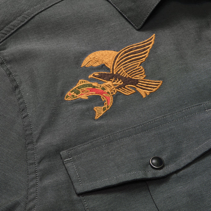 Howler Brothers Men's Gaucho Snapshirt - Osprey Prey