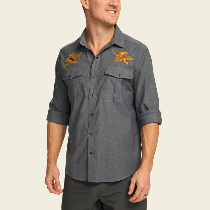 Howler Brothers Men's Gaucho Snapshirt - Osprey Prey