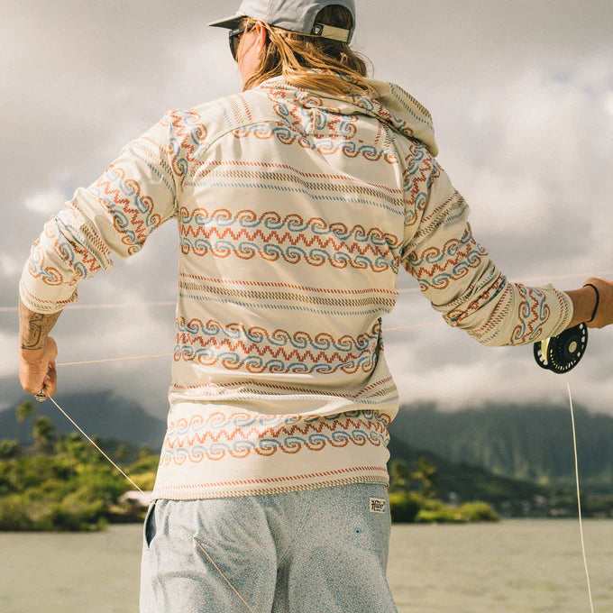 Howler Brothers Men's Loggerhead Hoodie - Zicatela : Off White