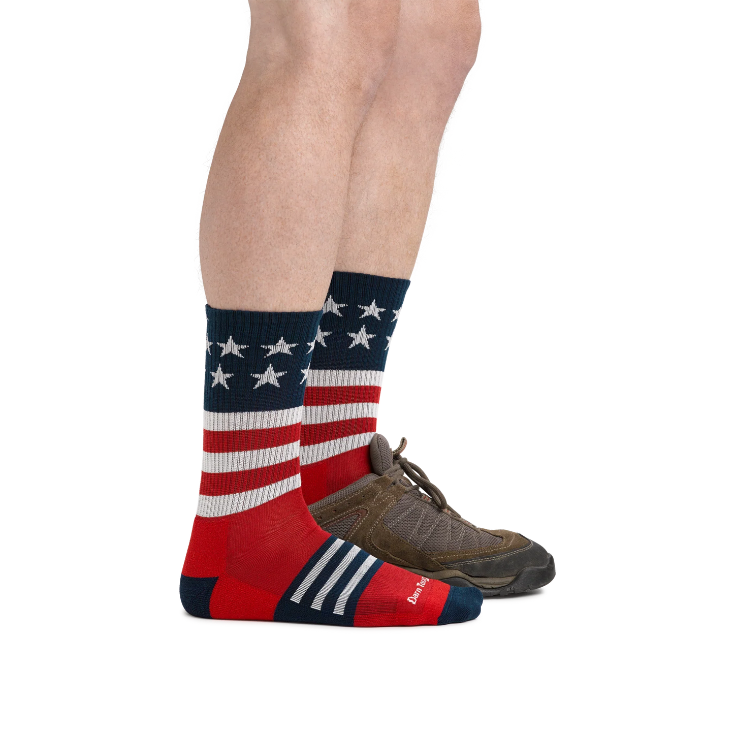 Men's Captain Stripe Micro Crew Lightweight Hiking Sock