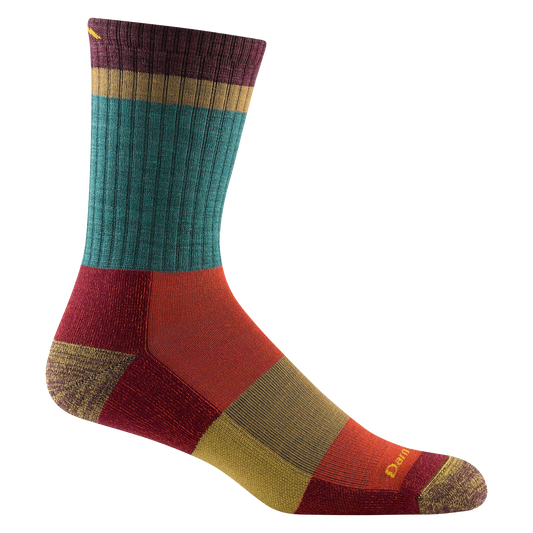 Darn Tough Men's Heady Stripe Micro Crew Lightweight with Cushion - Teal