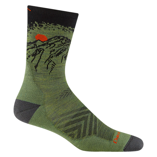 Darn Tough Men's Vert Micro Crew Ultra-Lightweight With Cushion - Lichen