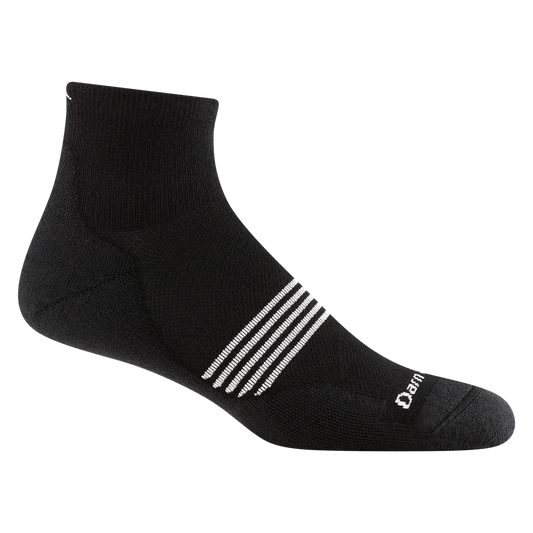 Darn Tough Men's Element Quarter Lightweight With Cushion - Black