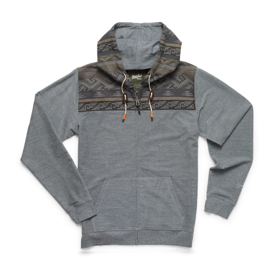 Howler Brothers Shaman Hoodie - Deep Grey / Herrador Jacquard