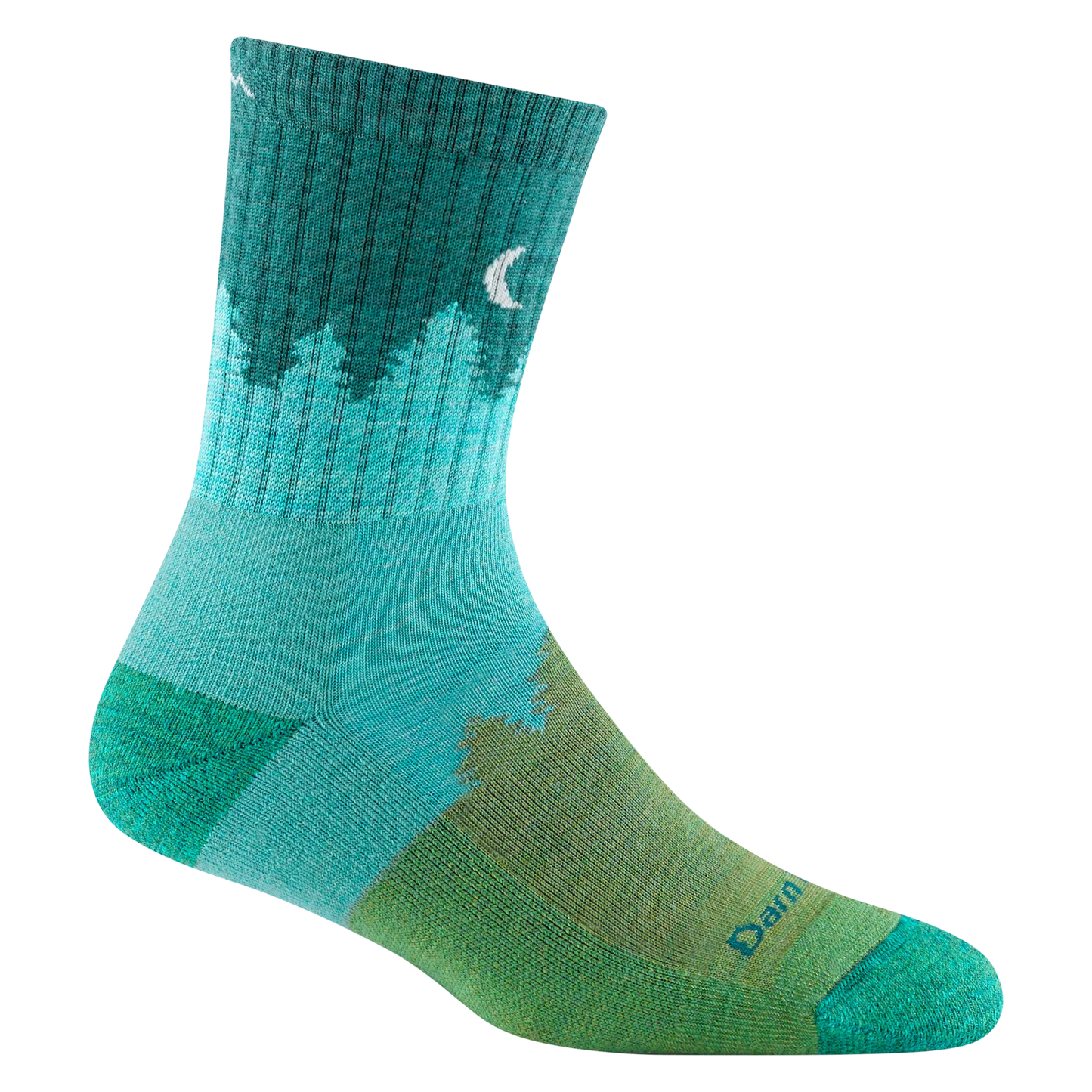 Darn Tough Women's Treeline Micro Crew Midweight With Cushion - Aqua
