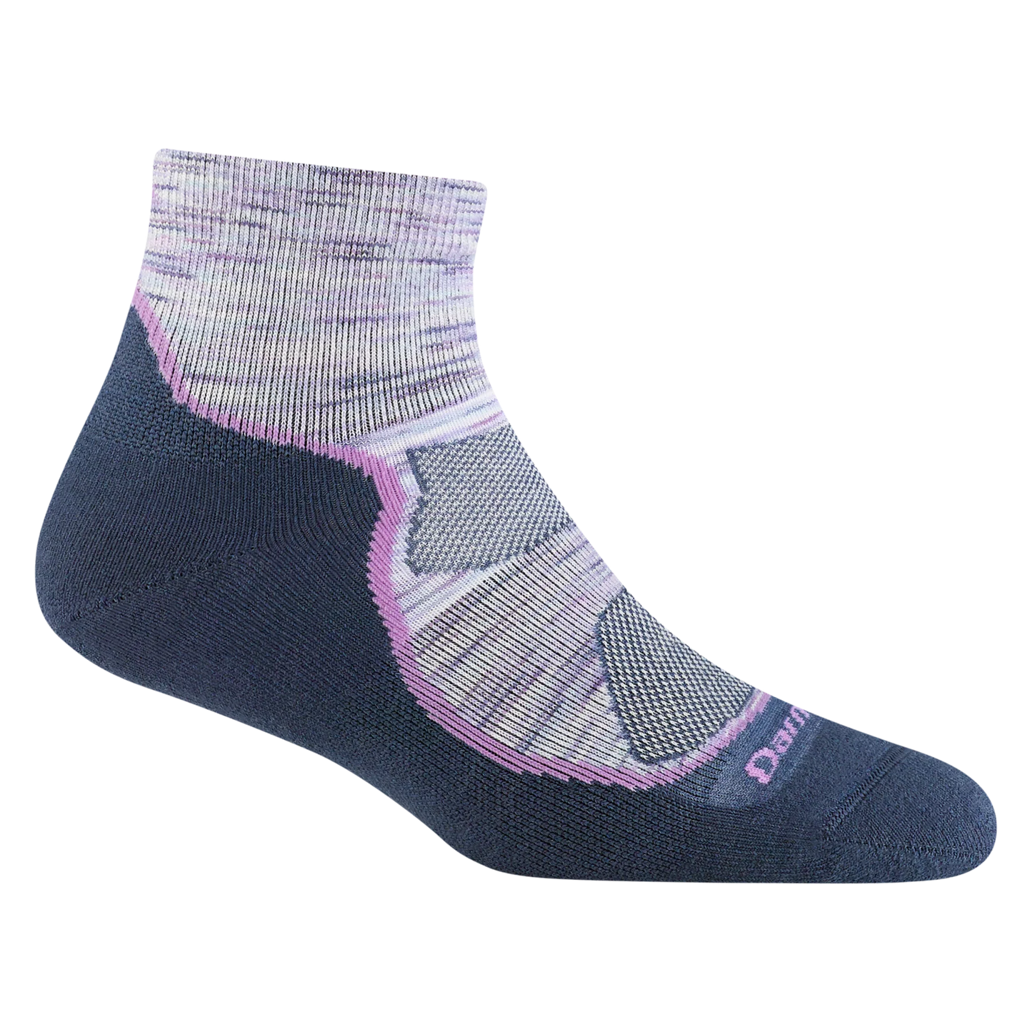 Darn Tough Women's Light Hiker 1/4 Lightweight With Cushion - Cosmic Purple