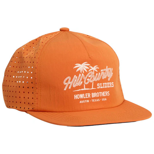 Howler Brothers Aperture Tech Strapback - Hill Country Beach Sliders : Grapefruit