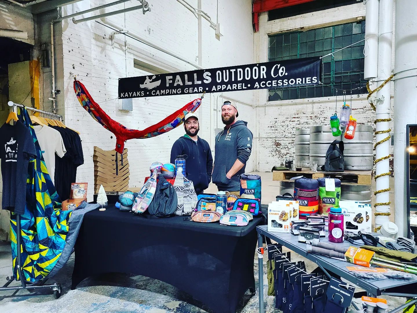 JT Haught and Jared at an event for Falls Outdoor Company