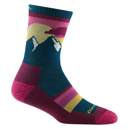 Darn Tough Women's Sunset Ledge Micro Crew Lightweight Hiking Socks