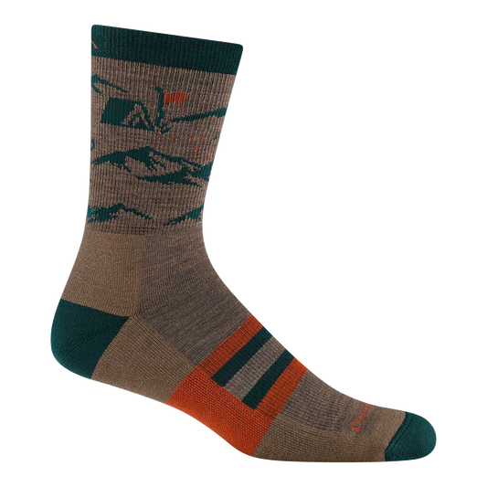 Men's Hike Hike Hut Micro Crew Midweight Hiking Socks