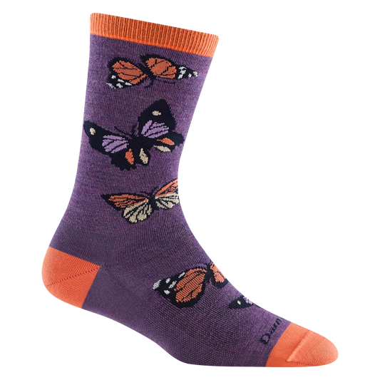 Darn Tough Women's Flutter Crew Lightweight - Plum