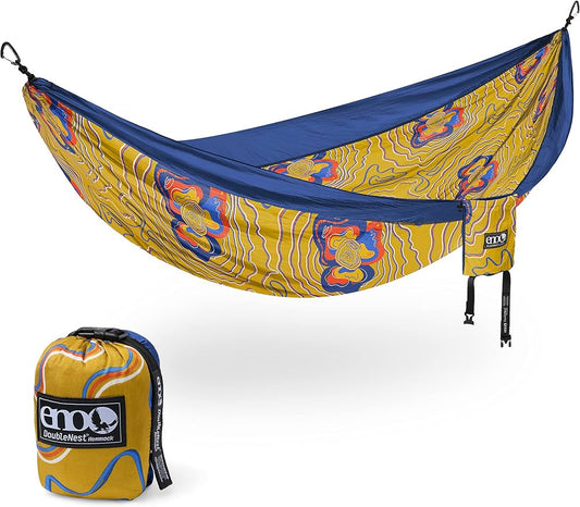 DoubleNest® Hammock Print - Outdoor Afro | Sapphire