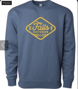 FOC Storm Blue & Yellow Crewneck