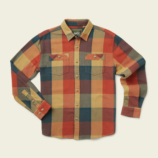 Howler Brothers Men's Rodanthe Flannel - Riddell Plaid : Northwoods