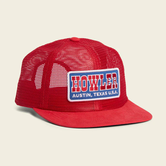 Howler Brothers Unstructured Snapback Hats - Feedstore : Howler Slab : Joe Rob Red