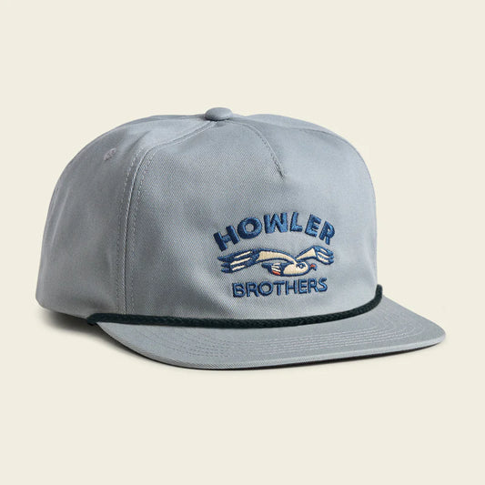 Howler Brothers Hats - Unstructured Snapback - Lone Gull: Stone Blue