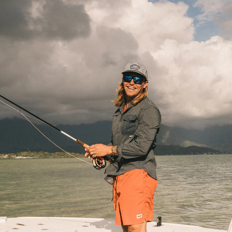 Howler Brothers Hats - Unstructured Snapback - Lone Gull: Stone Blue
