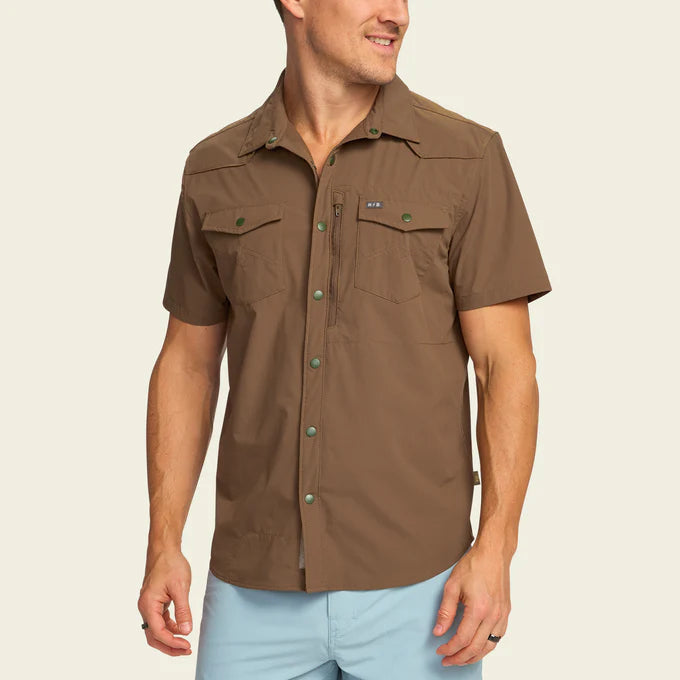 Howler Brothers Men's Emerger Tech Shirt - Teak