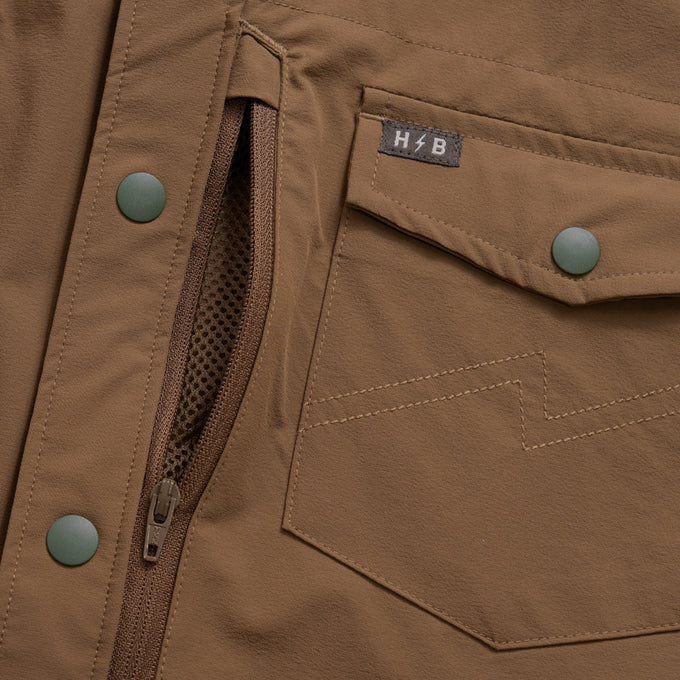 Howler Brothers Men's Emerger Tech Shirt - Teak