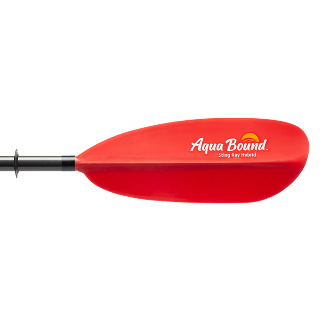 Aqua Bound Sting Ray Hybrid 2-Piece Versa-Lok™ Kayak Paddle - Sunset Red