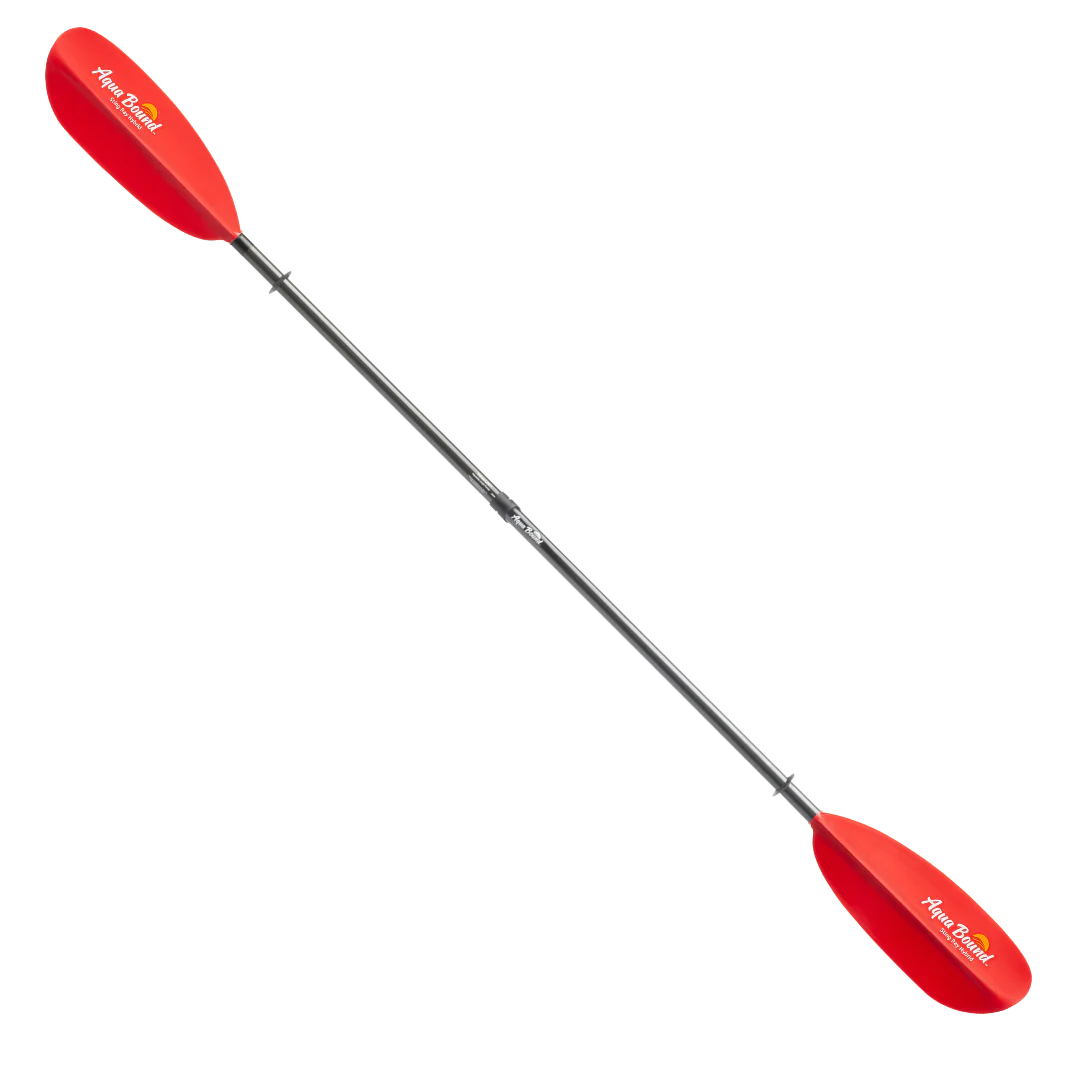 Aqua Bound Sting Ray Hybrid 2-Piece Versa-Lok™ Kayak Paddle - Sunset Red