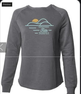 FOC W Grey Crewneck Rolling Hills Sunrise