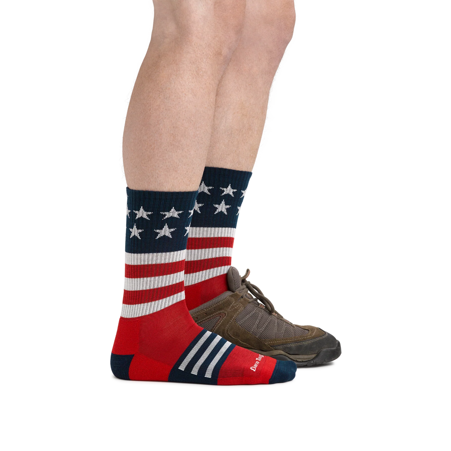 Darn Tough Men's Captain Stripe Micro Crew Lightweight Hiking Sock