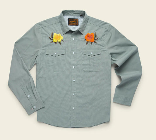Howler Brothers Men's Gaucho Snapshirt - Hibiscus