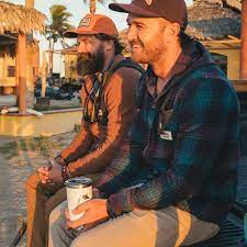 Howler Brothers Salvo Hooded Blanket Flannel - Mesa Plaid : Duck Brown